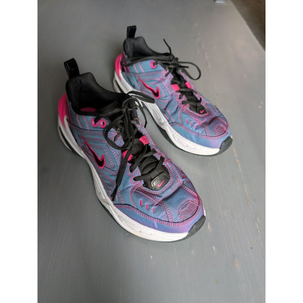 Nike M2K Tekno SE sneaker in the Laser Fuchsia/Black/White colorway Sz 7